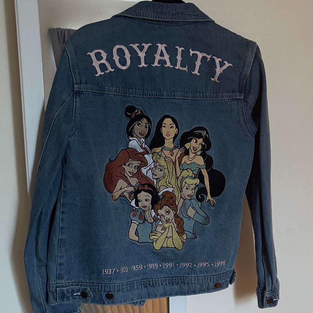 Princess Embroidered Denim Jacket